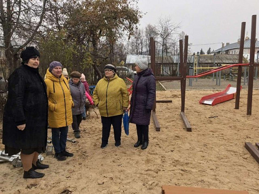 В Кукарино установили новую детскую площадку
